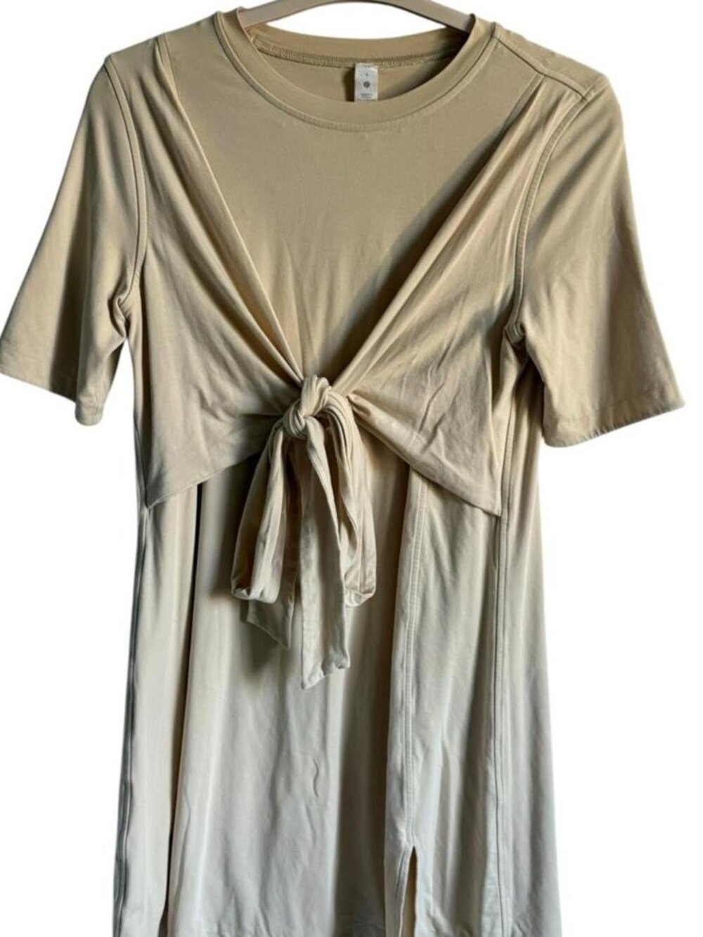Lululemon Tie Front T-Shirt Dress in size 6
